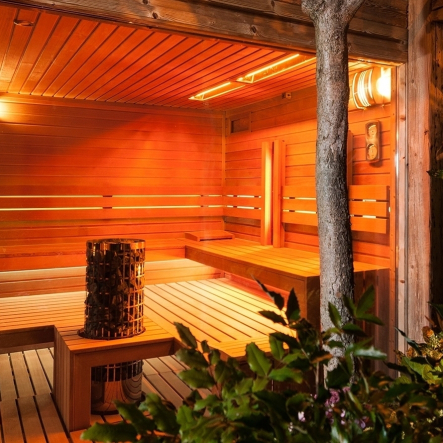 Outdoor sauna house