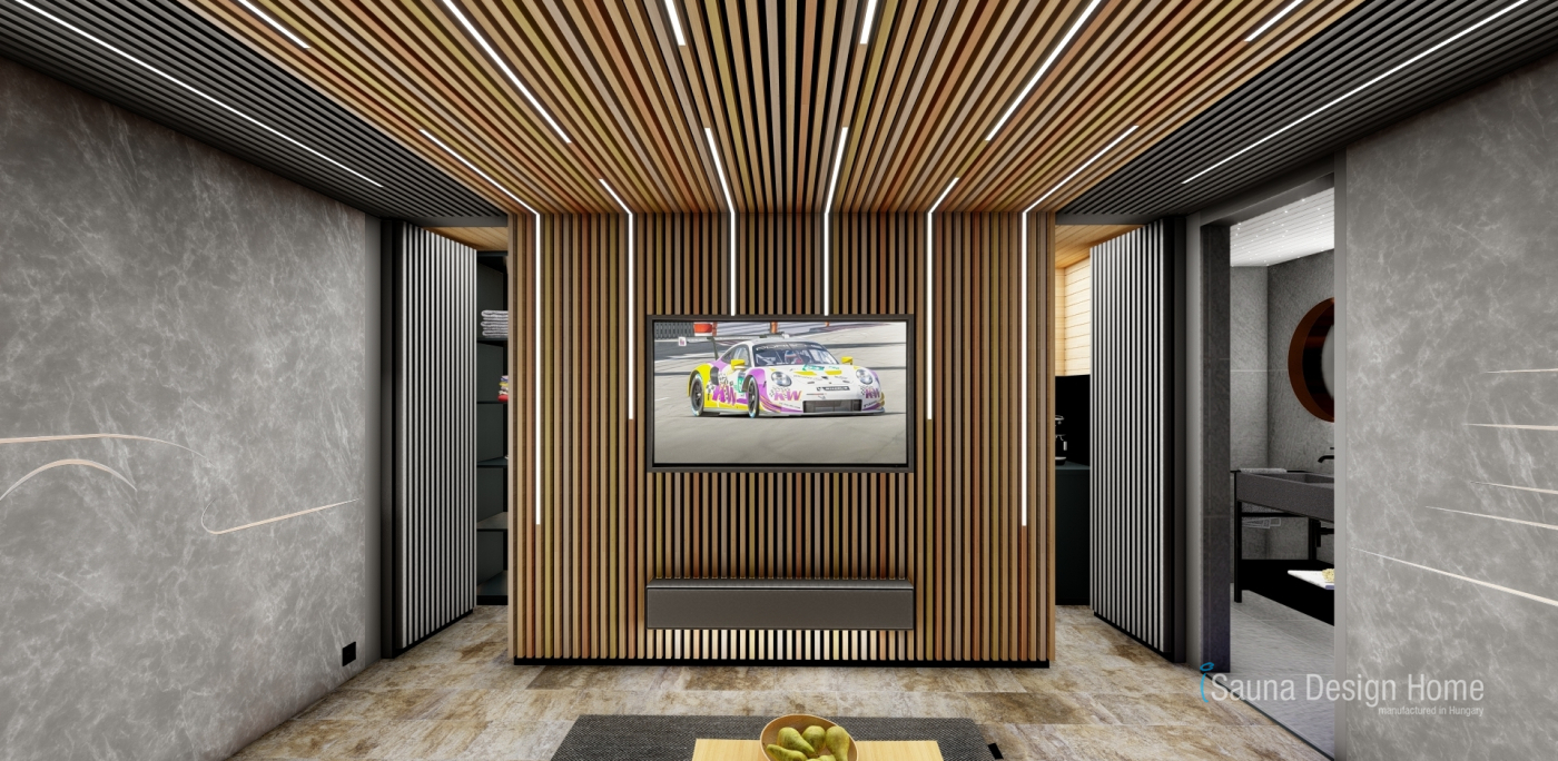 Custom wooden wall panelling