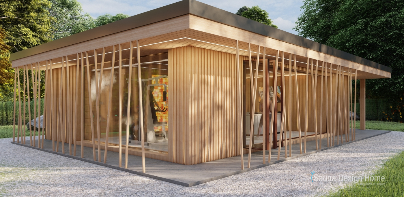 Garden sauna house design
