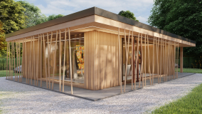 Garden sauna house design