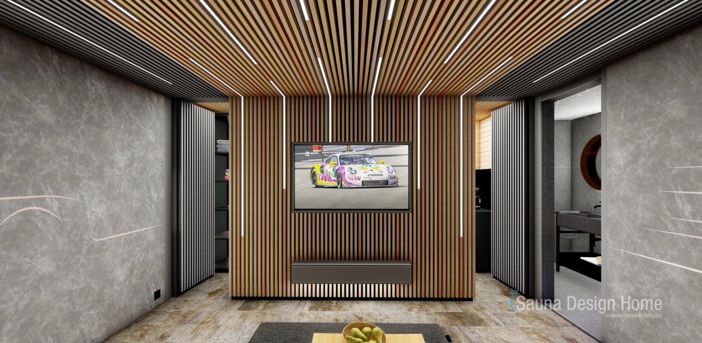 Custom wooden wall panelling