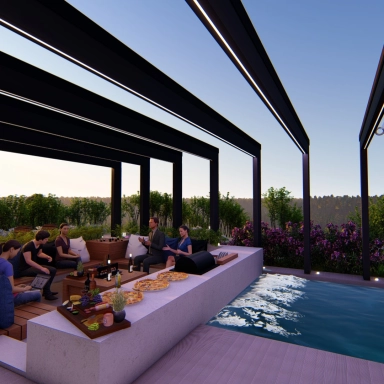 Exclusive wooden shading 