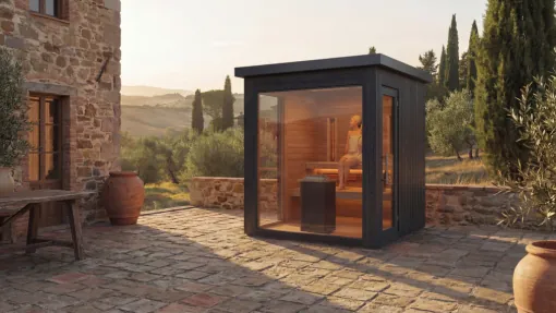 Garden combined sauna, sauna house