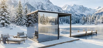 Mirror glass sauna