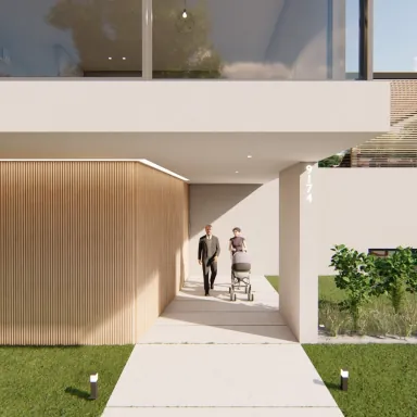 Outdoor wooden panelling Outdoor wooden panelling