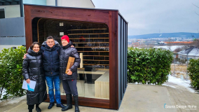 Outdoor, design sauna house - presented by a satisfied customer!