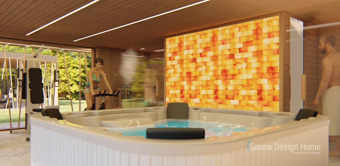 Jacuzzi and sauna