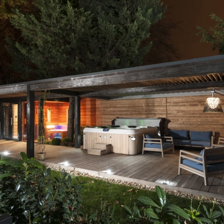 Unique combined wellness sauna house based on personalized design