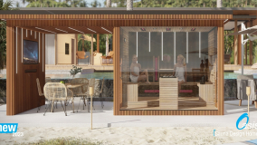 Oasis - 4 season modular house -  with media wall