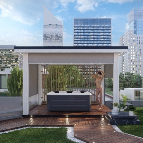 Pergola with zipSCREEN shading system, NEW.