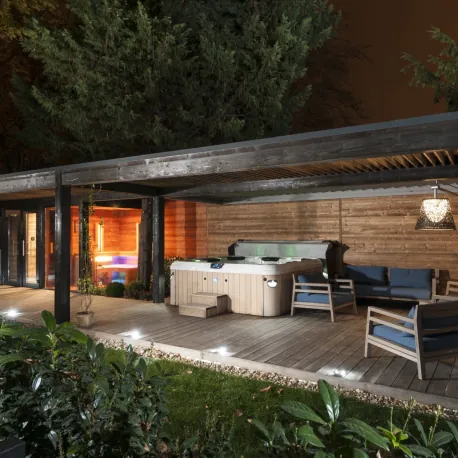 Unique combined wellness sauna house based on personalized design