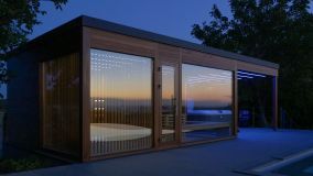 Sunset and sauna