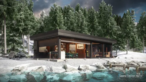Textura home sauna house