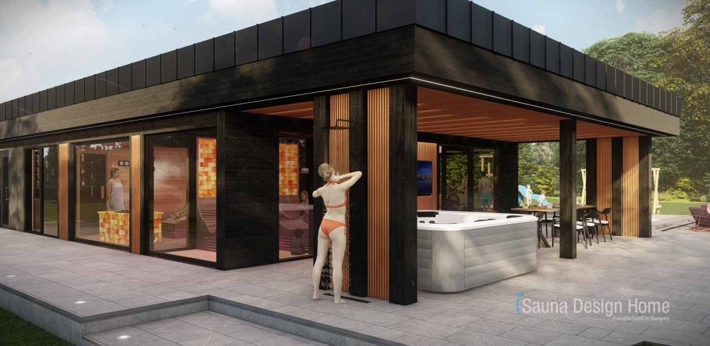 shower and terrace