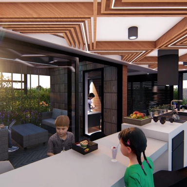Wooden design at home