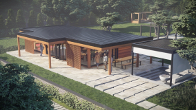 Premium sauna house construction