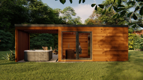 Family sauna house and Jacuzzi