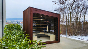 Outdoor sauna production London