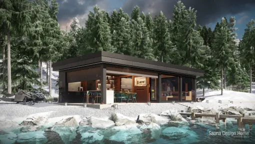Textura home sauna house