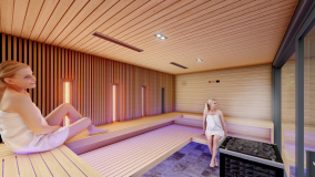Family sauna house