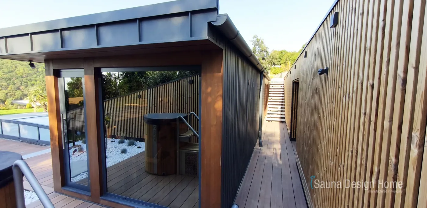 Sauna House Entrance