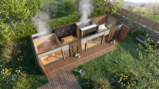 Tiny house with sauna