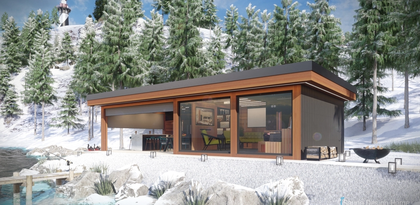 outdoor sauna house
