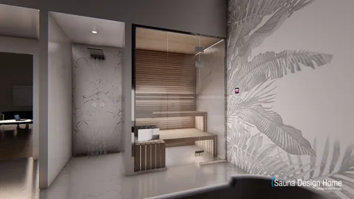 minimalist style sauna