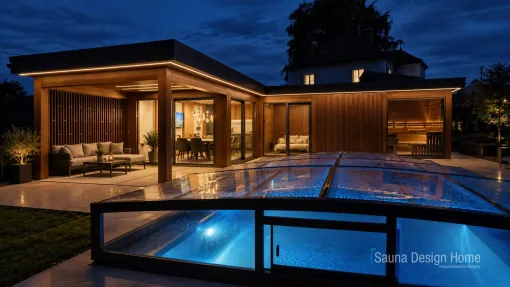 A 100 m² wellness house, tailored to the client’s needs.