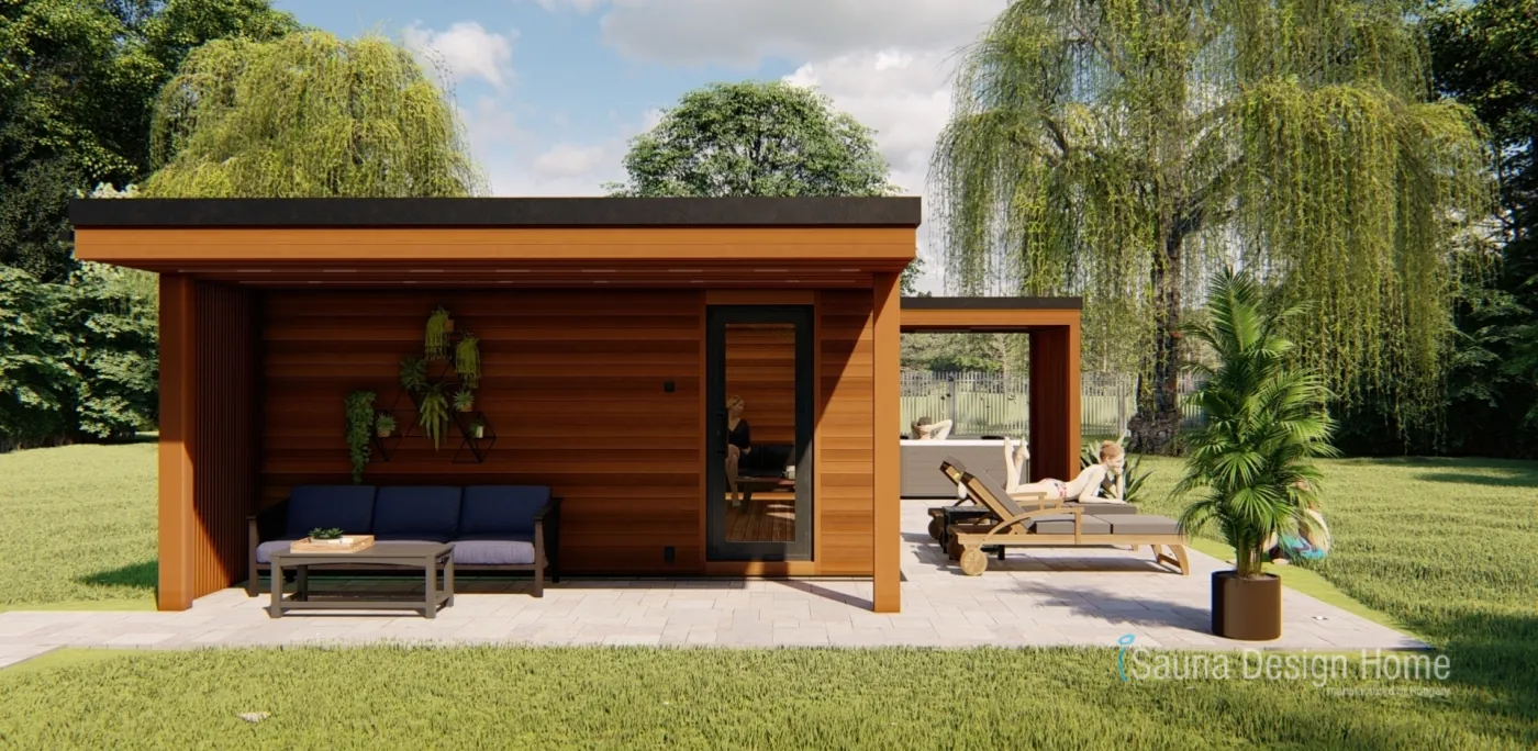Family sauna house