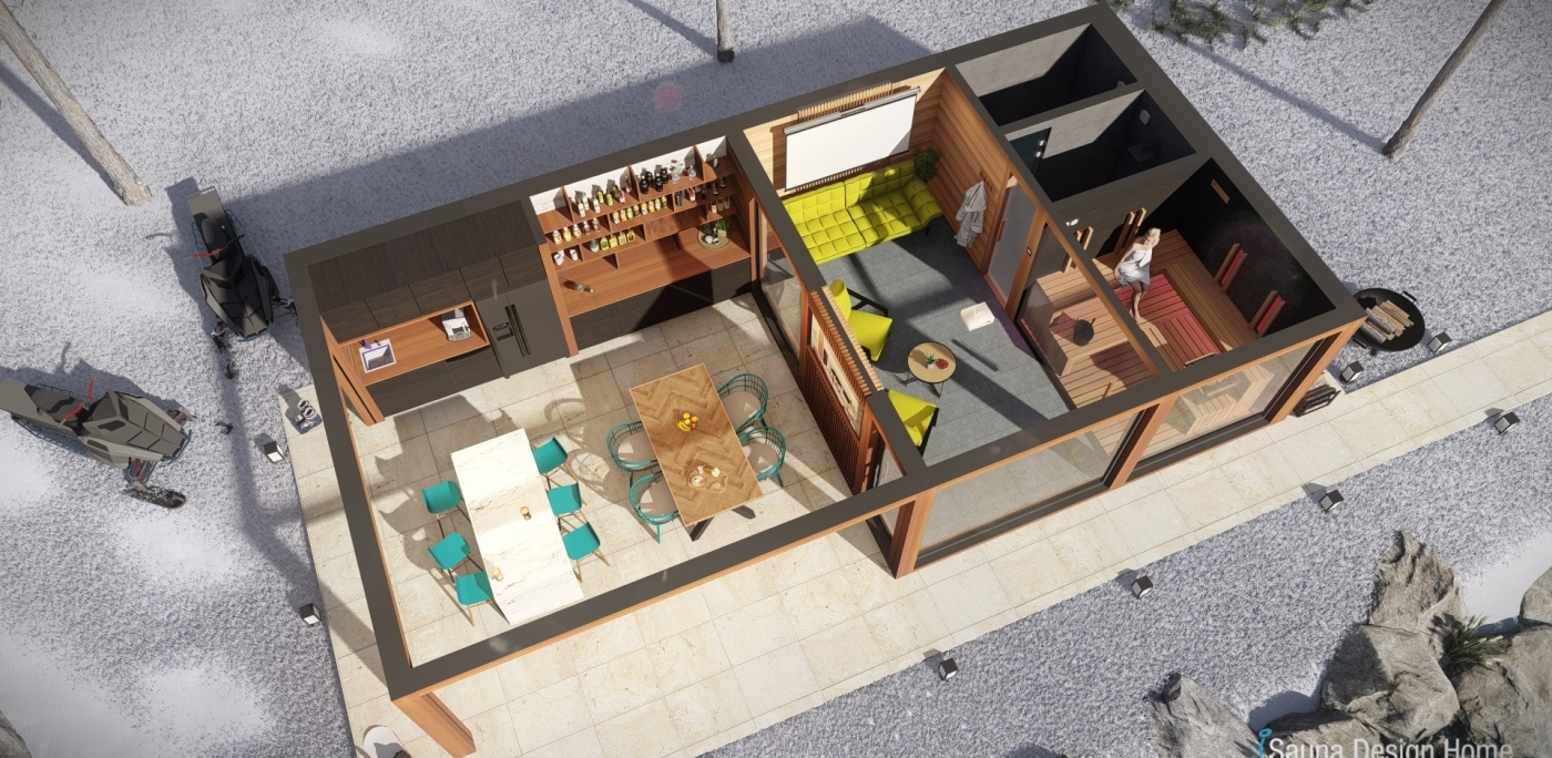sauna house construction and design