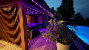 Hot Tub Beside the Sauna