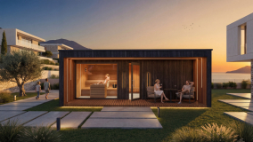 modern outdoor sauna house