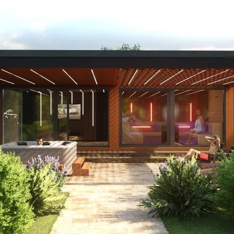 Premium sauna house above all