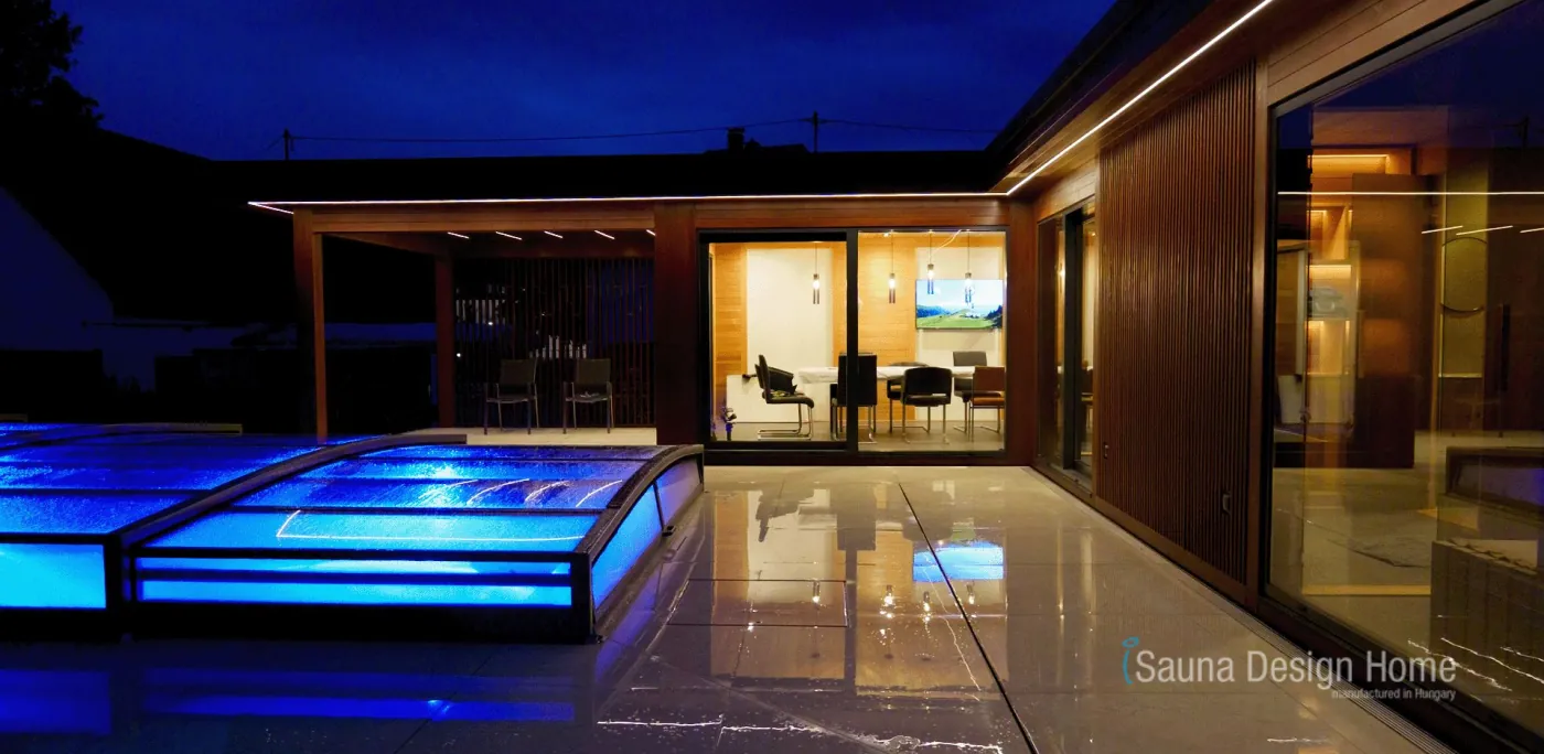 Private wellness house with pool