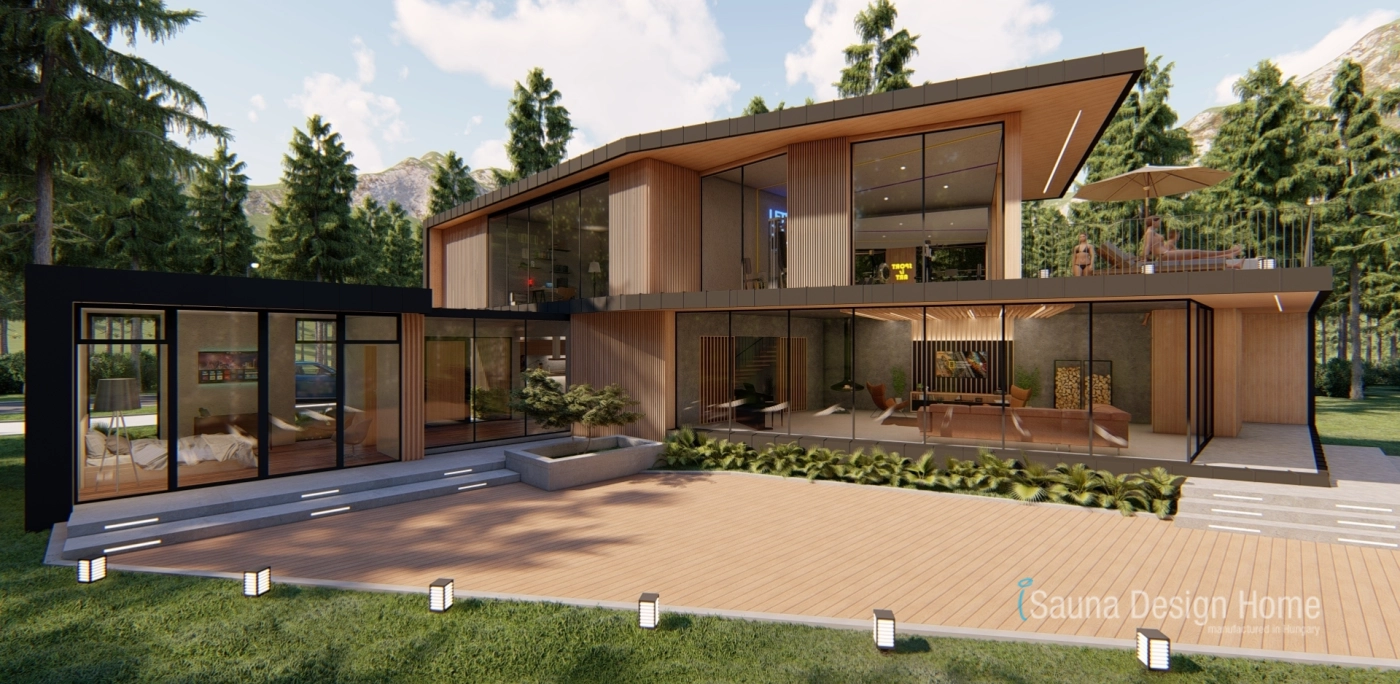 Thermowood exterior facades