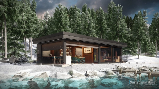 Textura home sauna house