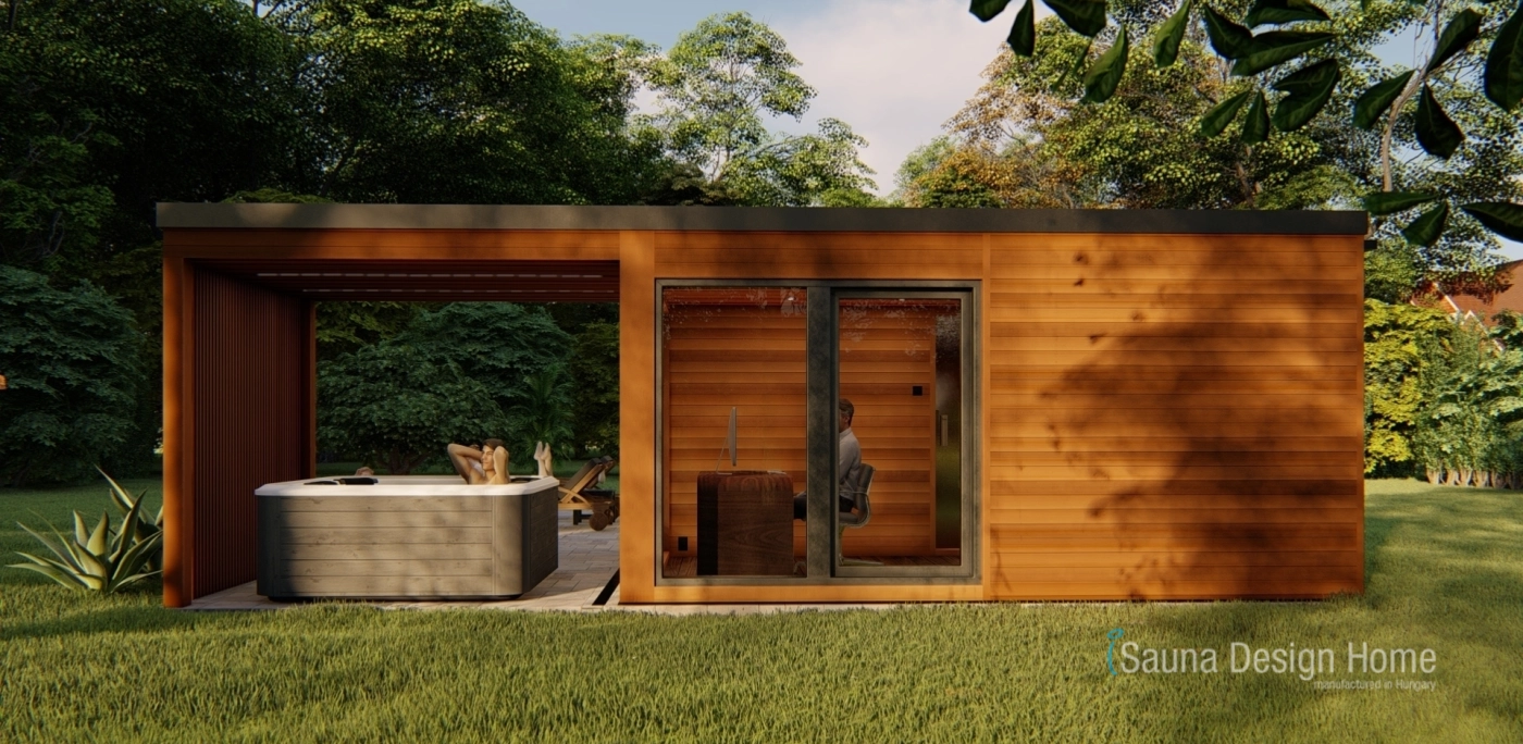 Family sauna house and Jacuzzi