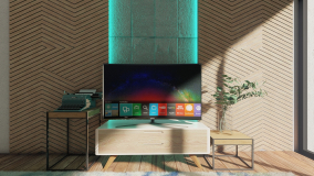Media wall with custom design