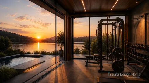 Home Gym with Sauna