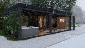 Sauna house with jacuzzi