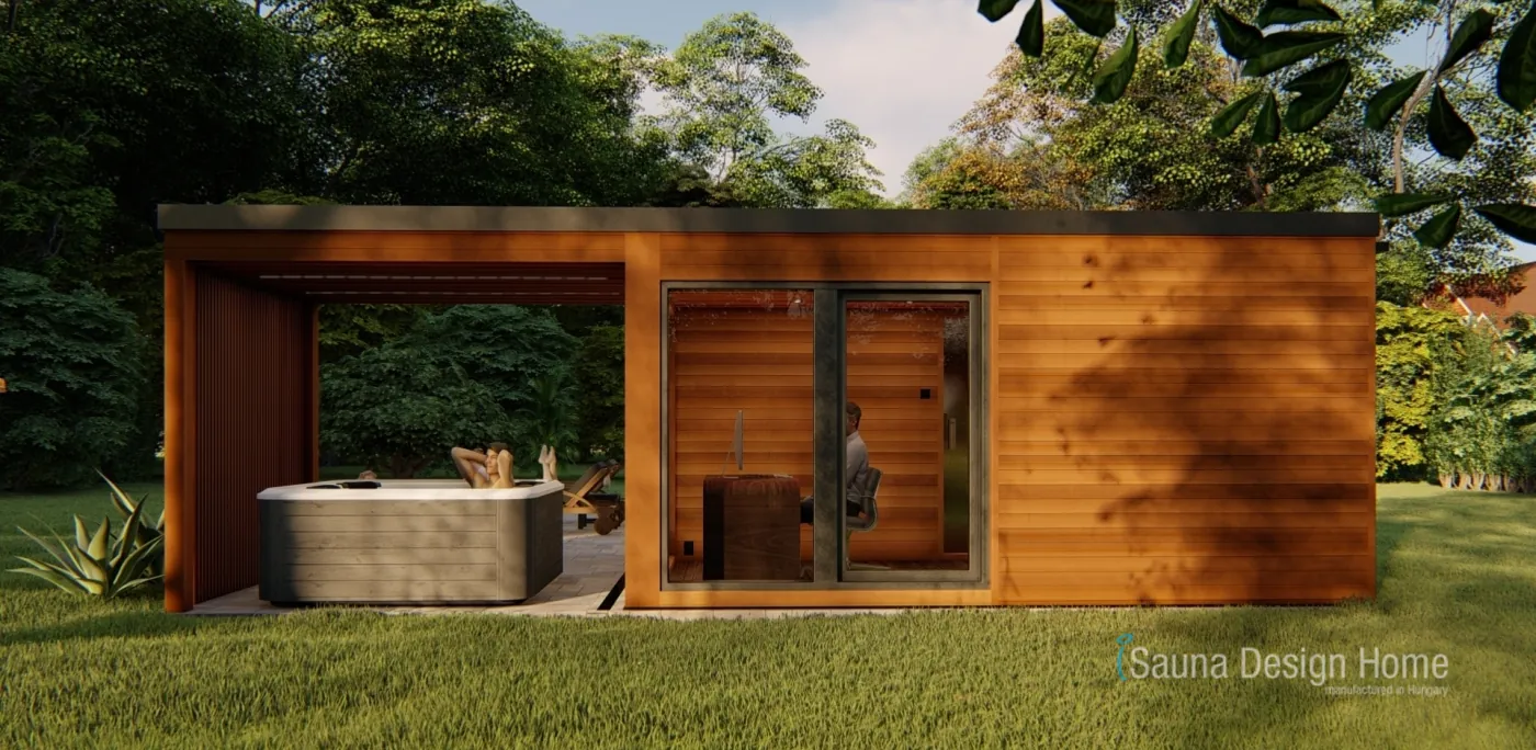 Family sauna house and Jacuzzi
