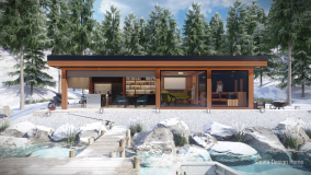 sauna house in modern style