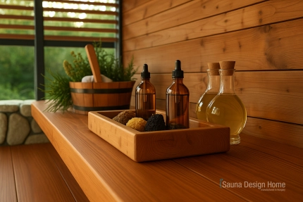 cosmetics in the sauna