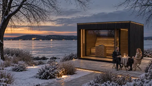 Premium outdoor sauna