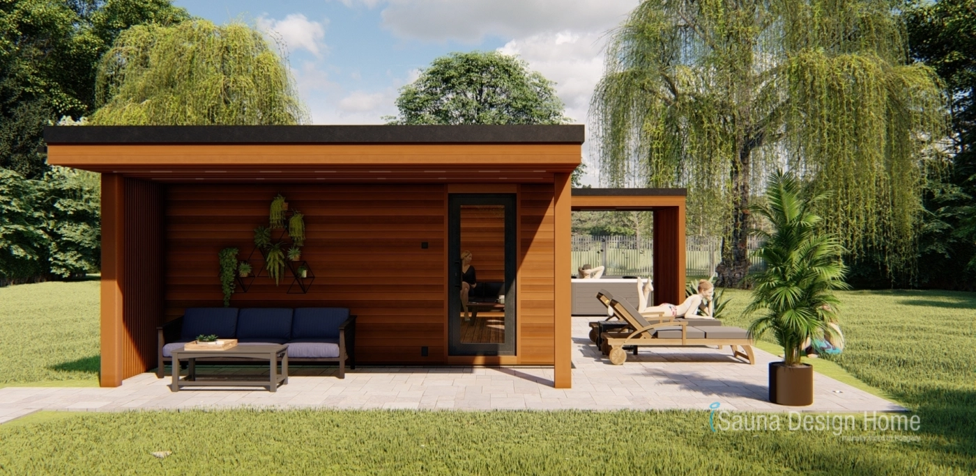 Family sauna house