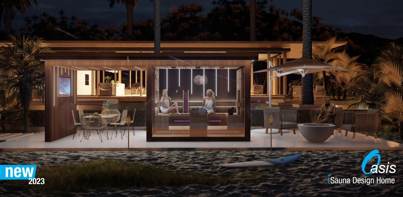 Oasis - 4 season modular house -  with media wall