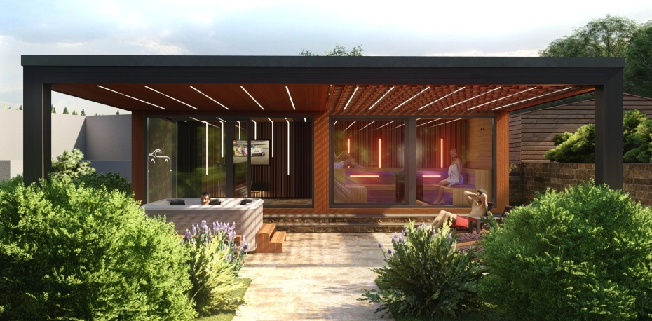 Premium sauna house above all