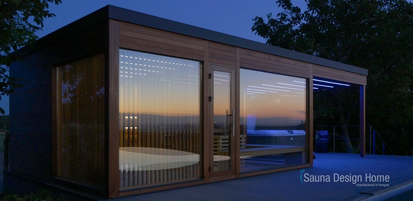 Sunset and sauna