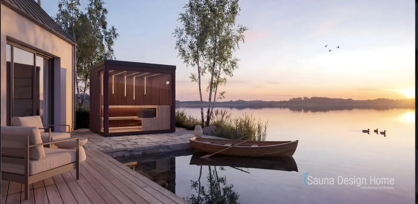 outdoor sauna cabin